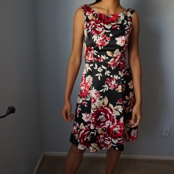 Floral A-Line Dress - Picture 1 of 6